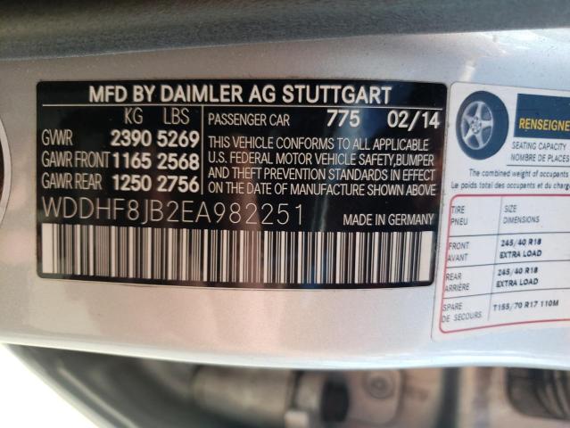 Photo 10 from auction – 2014 MERCEDES-BENZ E 350 4MAT with VIN WDDHF8JB2EA982251