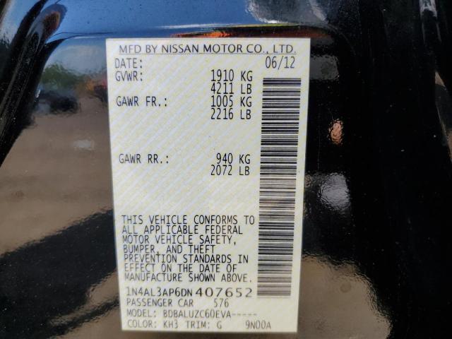 Photo 10 from auction – 2013 NISSAN ALTIMA 2.5 with VIN 1N4AL3AP6DN407652
