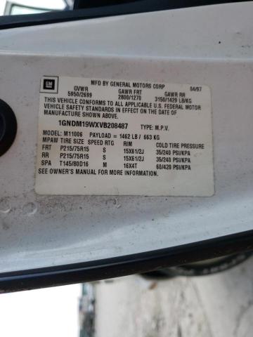 Photo 10 from auction – 1997 CHEVROLET ASTRO with VIN 1GNDM19WXVB208487