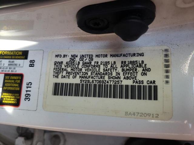 Photo 10 from auction – 2009 PONTIAC VIBE with VIN 5Y2SL67069Z477257