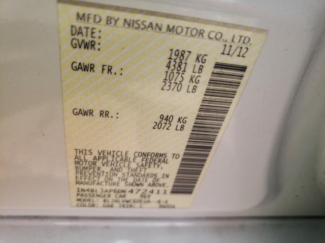 Photo 10 from auction – 2013 NISSAN ALTIMA 3.5 with VIN 1N4BL3AP6DN472411