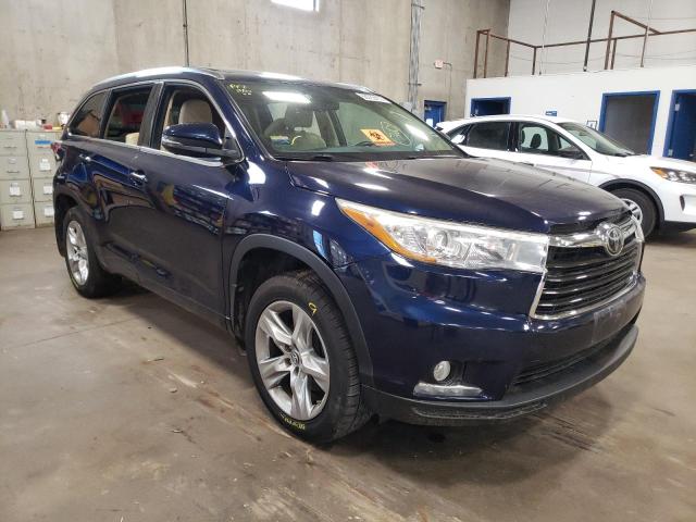TOYOTA HIGHLANDER 2016 with VIN 5TDDKRFH3GS236937 - Photo from auction