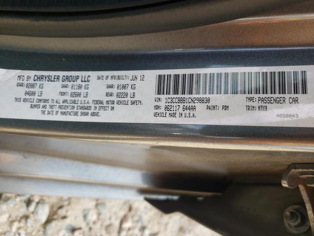 Photo 10 from auction – 2012 CHRYSLER 200 TOURIN with VIN 1C3CCBBB1CN298830