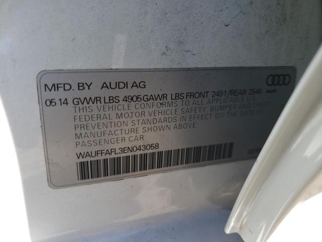 Photo 10 from auction – 2014 AUDI A4 PREMIUM with VIN WAUFFAFL3EN043058