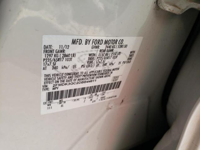 Photo 10 from auction – 2013 FORD EDGE SE with VIN 2FMDK3GC2DBB44811