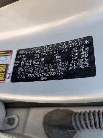 Photo 10 from auction – 2016 KIA SOUL with VIN KNDJN2A29G7832794