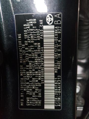 Photo 10 from auction – 2019 TOYOTA COROLLA L with VIN 5YFBURHE3KP925544
