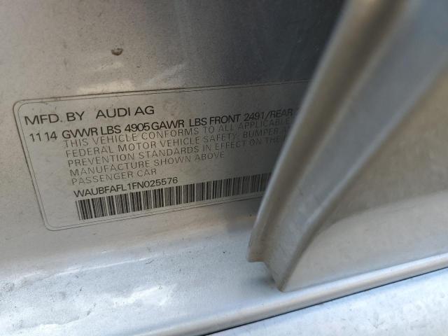 Zdjęcie 10 z aukcji – 2015 AUDI A4 PREMIUM z VIN WAUBFAFL1FN025576
