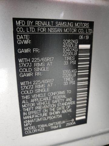 Photo 10 from auction – 2020 NISSAN ROGUE S with VIN KNMAT2MT0LP504734