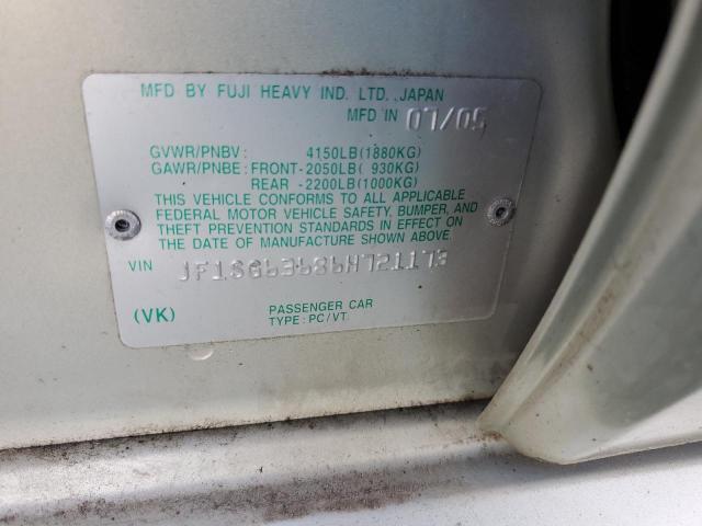 Photo 10 from auction – 2006 SUBARU FORESTER 2 with VIN JF1SG63686H721173