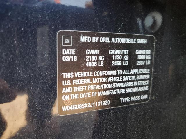 Photo 10 from auction – 2018 BUICK REGAL TOUR with VIN W04GU8SX2J1131920