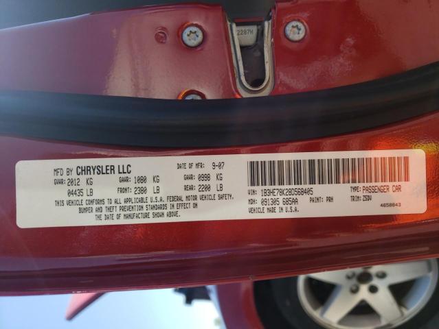 Photo 10 from auction – 2008 DODGE CALIBER R/ with VIN 1B3HE78K28D568405