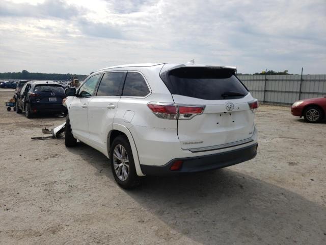 Photo 3 from auction – 2015 TOYOTA HIGHLANDER with VIN 5TDKKRFH2FS108839