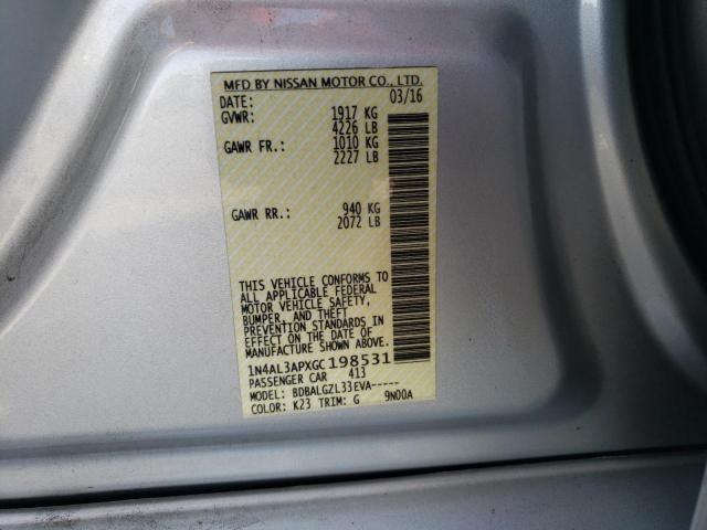 Photo 10 from auction – 2016 NISSAN ALTIMA 2.5 with VIN 1N4AL3APXGC198531