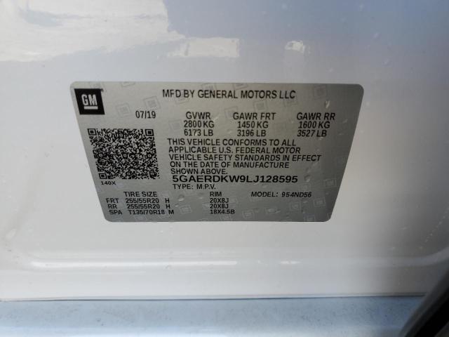 Photo 10 from auction – 2020 BUICK ENCLAVE AV with VIN 5GAERDKW9LJ128595