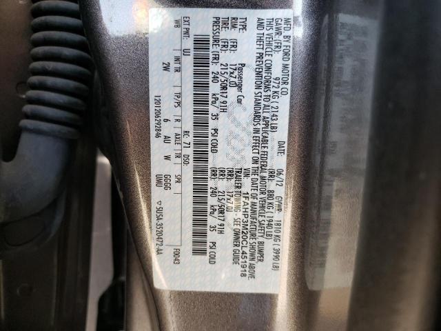Photo 10 from auction – 2012 FORD FOCUS SEL with VIN 1FAHP3M20CL451918
