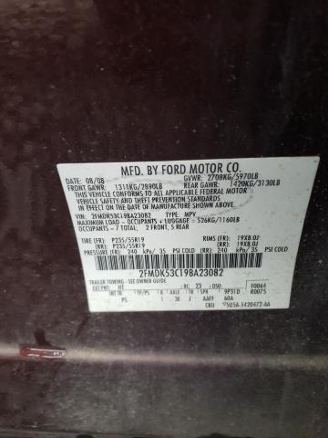 Photo 10 from auction – 2009 FORD FLEX LIMIT with VIN 2FMDK53C19BA23082