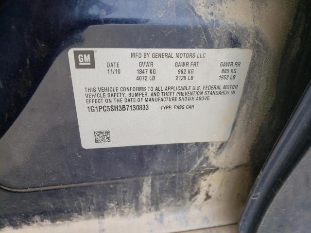 Photo 10 from auction – 2011 CHEVROLET CRUZE LS with VIN 1G1PC5SH3B7130833
