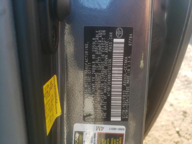 Photo 10 from auction – 2011 TOYOTA CAMRY BASE with VIN 4T1BF3EK8BU755536