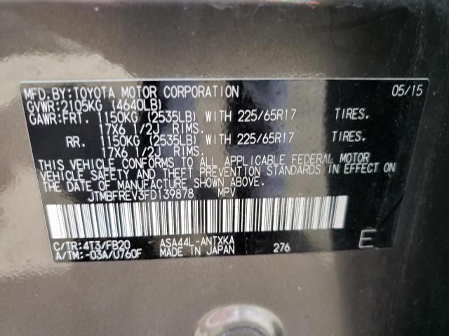 Photo 10 from auction – 2015 TOYOTA RAV4 LE with VIN JTMBFREV3FD139878