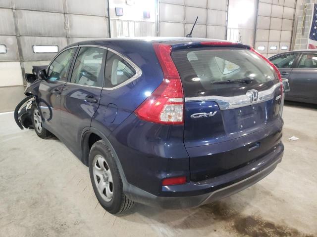 Photo 3 from auction – 2015 HONDA CR-V LX with VIN 2HKRM4H36FH628416