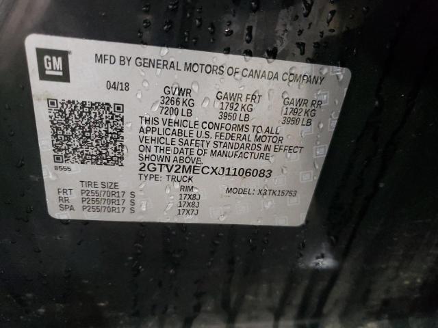Photo 10 from auction – 2018 GMC SIERRA K15 with VIN 2GTV2MECXJ1106083