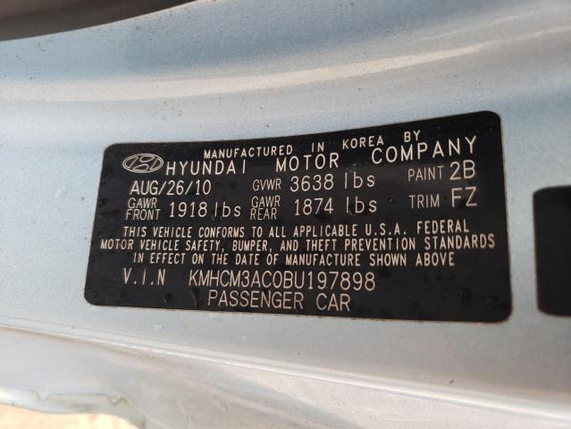 Photo 10 from auction – 2011 HYUNDAI ACCENT GL with VIN KMHCM3AC0BU197898