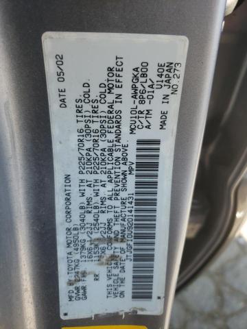 Photo 10 from auction – 2002 LEXUS RX 300 with VIN JTJGF10U920141431