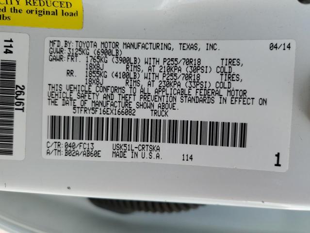 Photo 10 from auction – 2014 TOYOTA TUNDRA DOU with VIN 5TFRY5F16EX166082