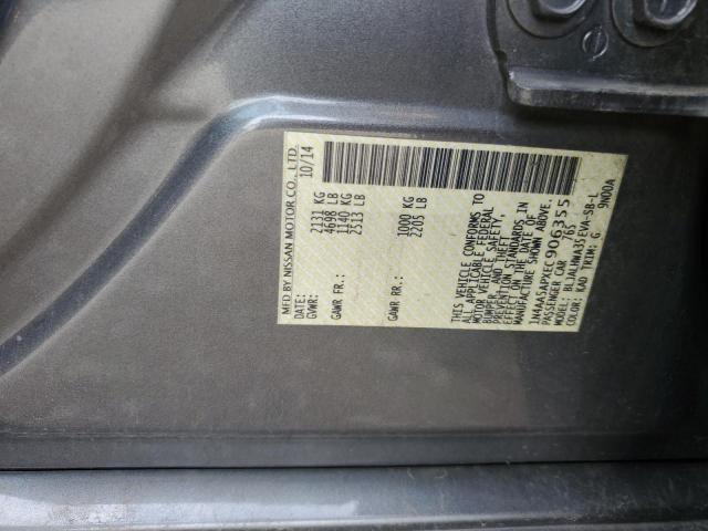 Photo 10 from auction – 2014 NISSAN MAXIMA S with VIN 1N4AA5APXEC906355