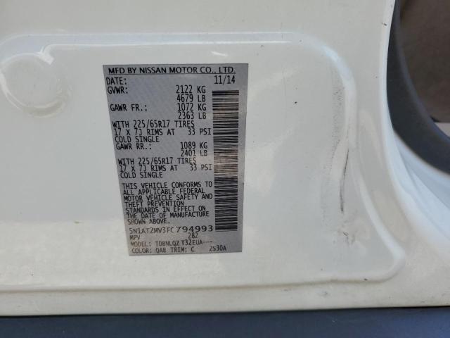 Photo 10 from auction – 2015 NISSAN ROGUE S with VIN 5N1AT2MV3FC794993