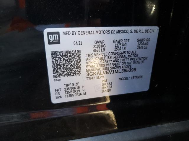 Photo 10 from auction – 2021 GMC TERRAIN SL with VIN 3GKALVEV1ML385398