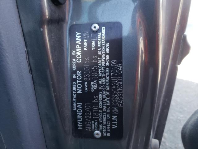 Photo 10 from auction – 2002 HYUNDAI ACCENT GS with VIN KMHCG35C82U170109