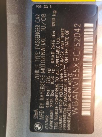Photo 10 from auction – 2009 BMW 528 XI with VIN WBANV135X9C152042