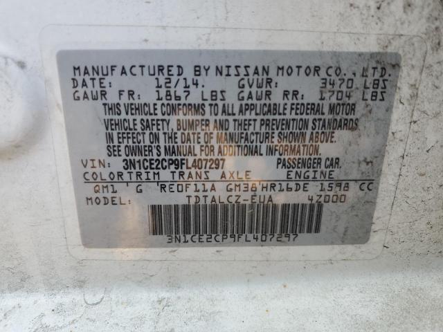 Photo 10 from auction – 2015 NISSAN VERSA NOTE with VIN 3N1CE2CP9FL407297