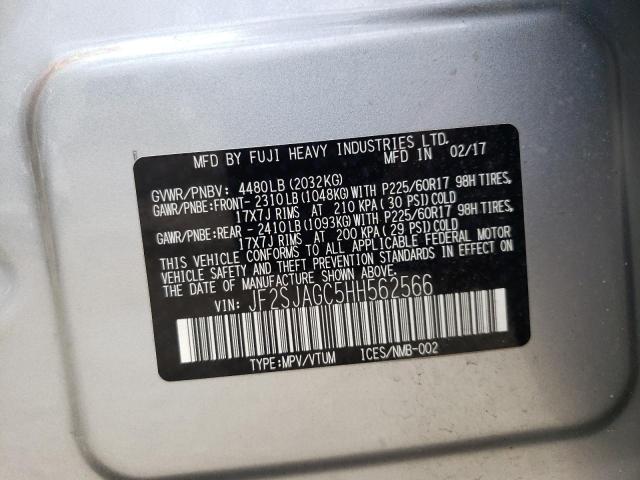 Photo 10 from auction – 2017 SUBARU FORESTER 2 with VIN JF2SJAGC5HH562566