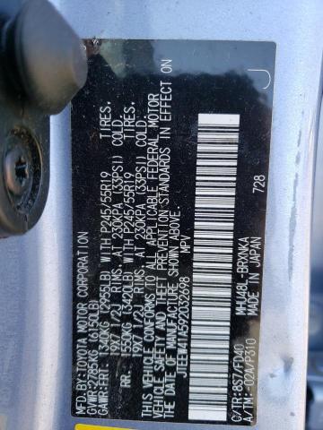 Photo 10 from auction – 2009 TOYOTA HIGHLANDER with VIN JTEEW41A592032698