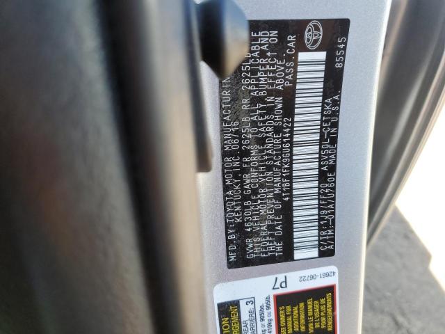Photo 10 from auction – 2016 TOYOTA CAMRY LE with VIN 4T1BF1FK9GU614422