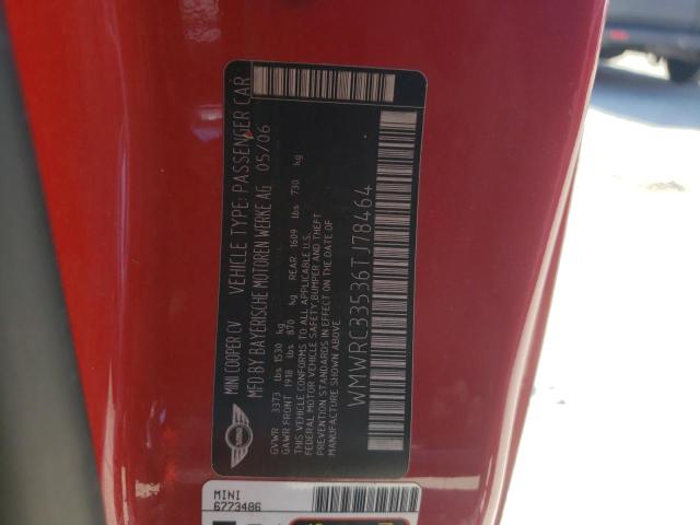 Photo 10 from auction – 2006 MINI COOPER with VIN WMWRC33536TJ78464