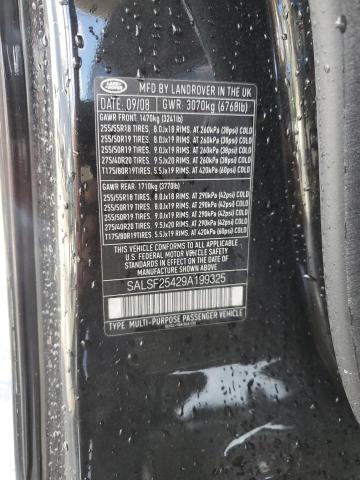 Photo 10 from auction – 2009 LAND ROVER RANGE ROVE with VIN SALSF25429A199325