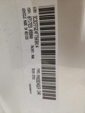 Photo 10 from auction – 2015 FIAT 500 ELECTR with VIN 3C3CFFGE4FT503014