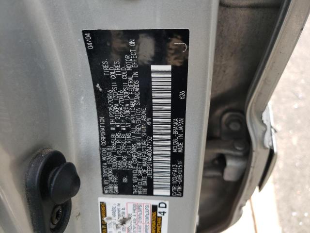 Photo 10 from auction – 2004 TOYOTA HIGHLANDER with VIN JTEEP21A840047752