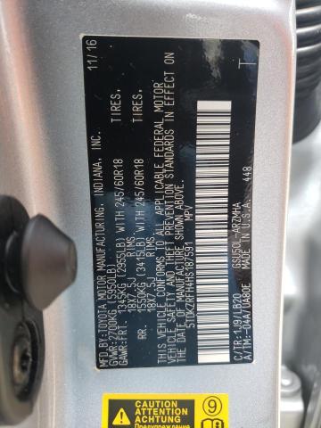 Photo 10 from auction – 2017 TOYOTA HIGHLANDER with VIN 5TDKZRFH4HS187591