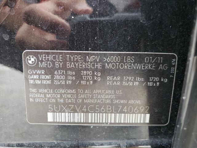 Photo 10 from auction – 2011 BMW X5 XDRIVE3 with VIN 5UXZV4C56BL740692