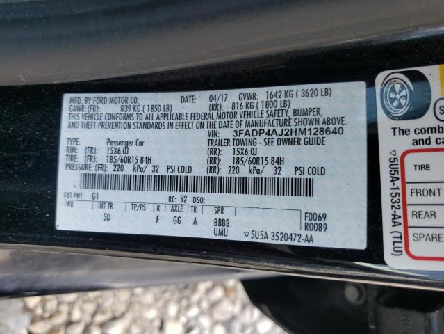 Photo 10 from auction – 2017 FORD FIESTA S with VIN 3FADP4AJ2HM128640