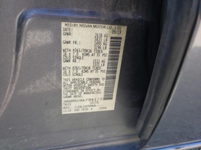 Photo 10 from auction – 2019 NISSAN FRONTIER S with VIN 1N6DD0EV3KN794179