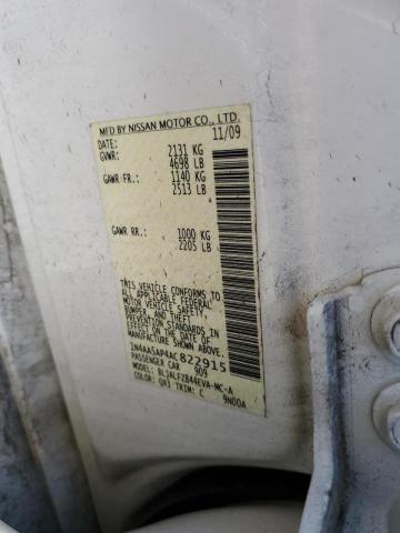 Photo 10 from auction – 2010 NISSAN MAXIMA S with VIN 1N4AA5AP4AC822915