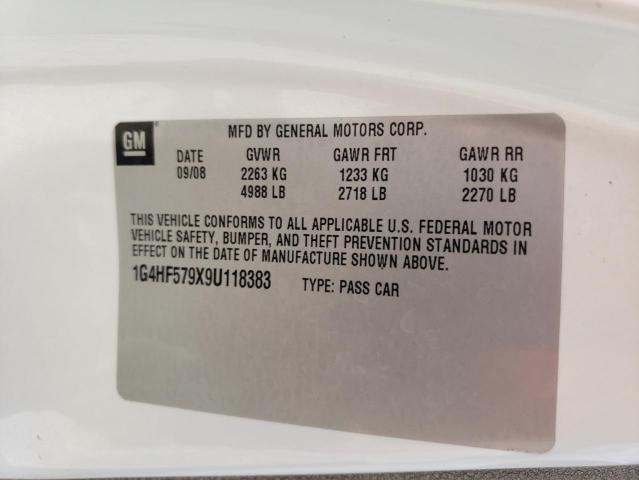 Photo 10 from auction – 2009 BUICK LUCERNE SU with VIN 1G4HF579X9U118383