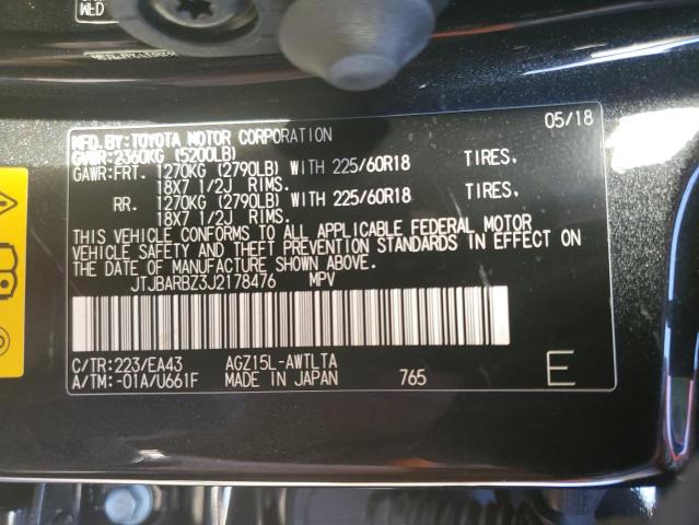 Photo 10 from auction – 2018 LEXUS NX 300 BAS with VIN JTJBARBZ3J2178476
