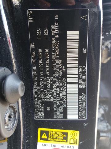 Photo 10 from auction – 2016 TOYOTA HIGHLANDER with VIN 5TDJKRFH4GS252809